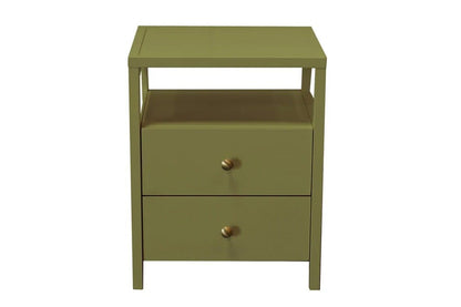 Alpine Furniture - Avery End Table, Olive Green - 2478GRN-62 veiw 2