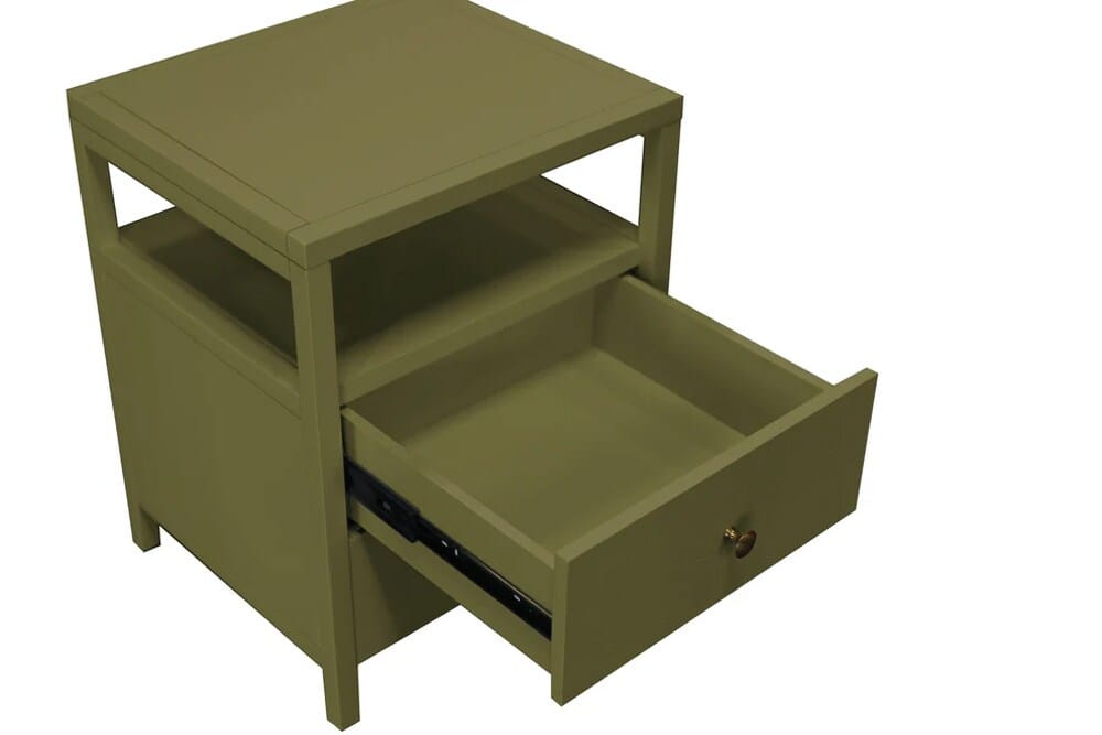 Alpine Furniture - Avery End Table, Olive Green - 2478GRN-62 veiw 4