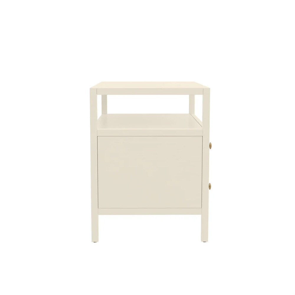 Alpine Furniture - Avery Nightstand, Coconut Milk - 2478-02 veiw 3