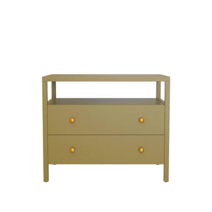 Alpine Furniture - Avery Nightstand, Olive Green - 2478GRN-02 veiw 2