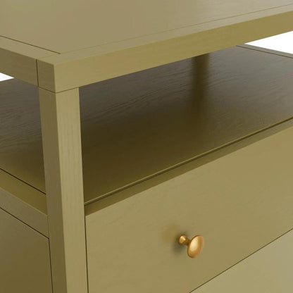 Alpine Furniture - Avery Nightstand, Olive Green - 2478GRN-02 veiw 4