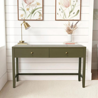 Alpine Furniture - Avery Writing Desk, Olive Green - 2478GRN-65 veiw 6