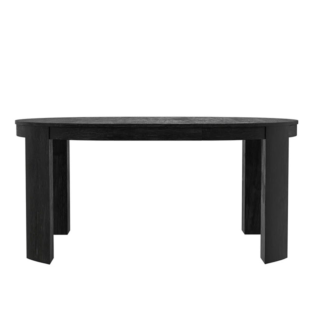 Alpine Furniture - Carter 48in Round Extension Dining Table, Black - 5979BLK-25 veiw 1