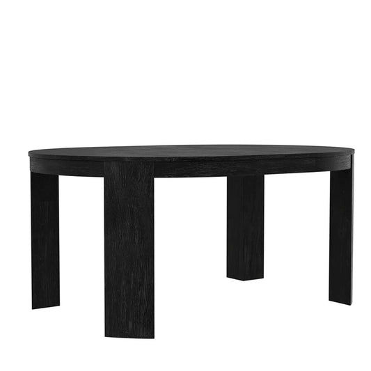Alpine Furniture - Carter 48in Round Extension Dining Table, Black - 5979BLK-25 veiw 2