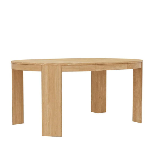 Alpine Furniture - Carter 48in Round Extension Dining Table, Natural - 5979NAT-25 veiw 2