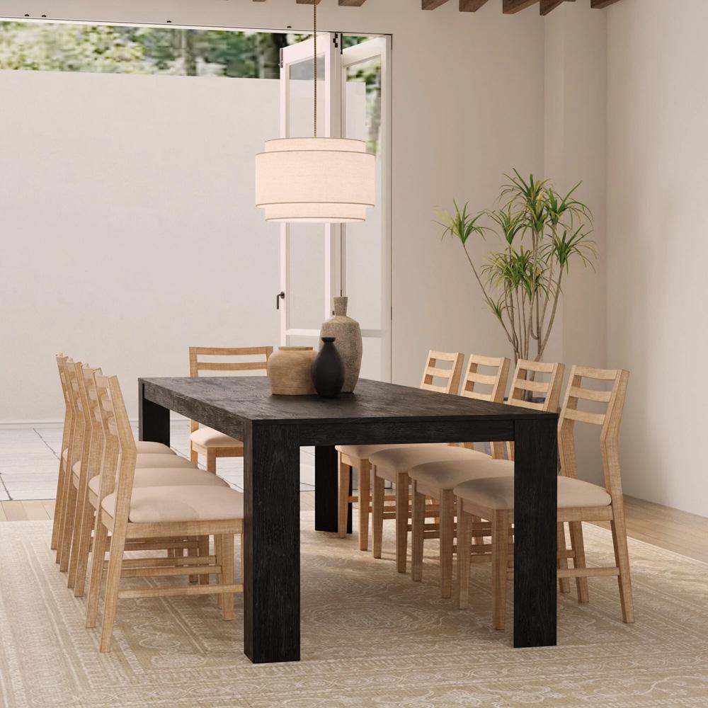 Alpine Furniture - Carter Extension Dining Table, Black - 5979BLK-01 veiw 12