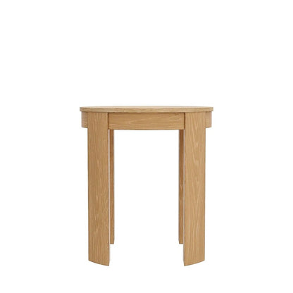 Alpine Furniture - Carter Round End Table, Natural - 5979NAT-62 veiw 2