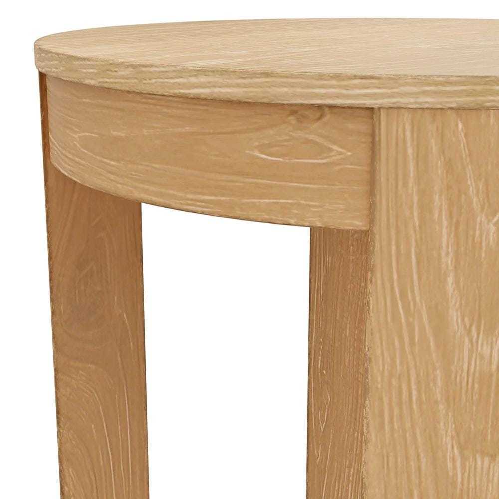 Alpine Furniture - Carter Round End Table, Natural - 5979NAT-62 veiw 4