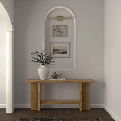 Alpine Furniture - Donte Console Table, Oak - 6798OAK-63 veiw 6