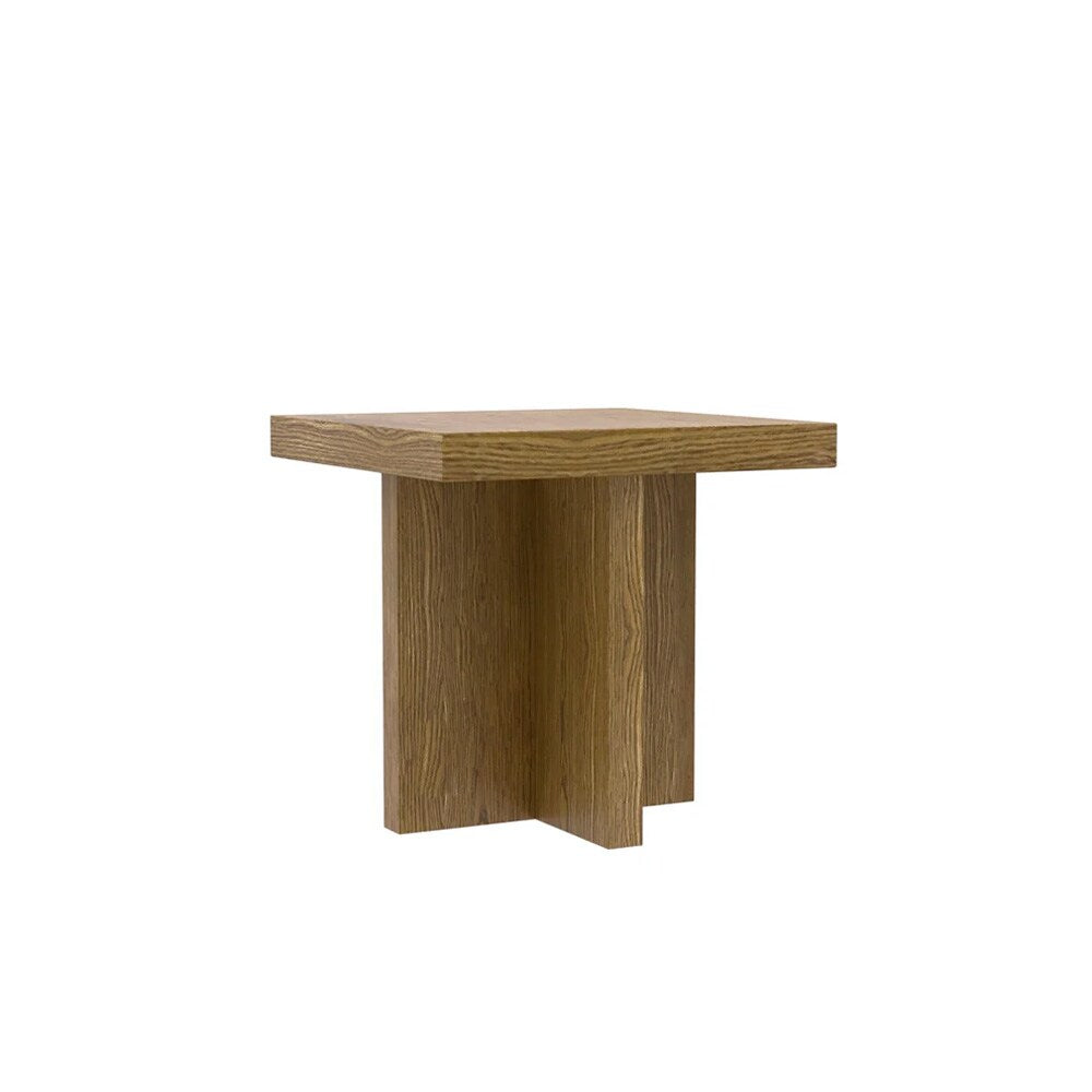 Alpine Furniture - Donte End Table, Oak - 6798OAK-62 veiw 1