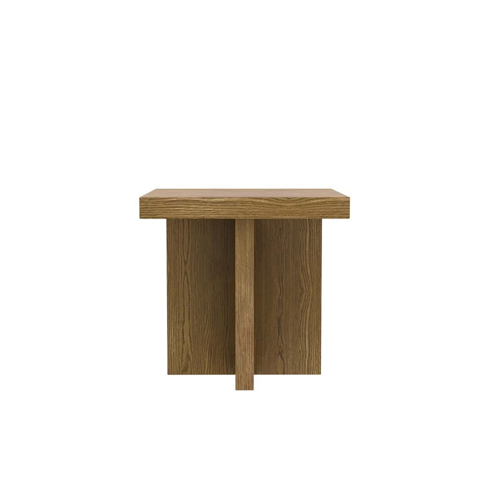 Alpine Furniture - Donte End Table, Oak - 6798OAK-62 veiw 2