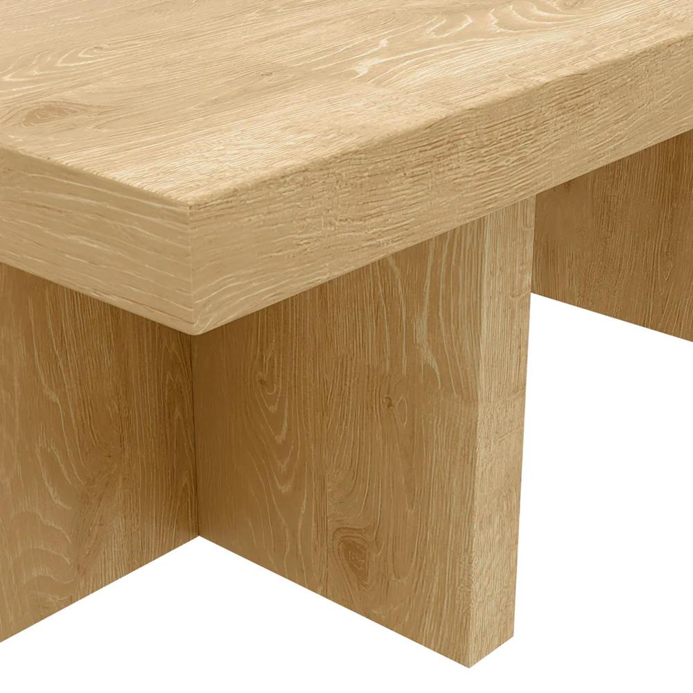 Alpine Furniture - Donte Rectangular Coffee Table, Natural - 6798NAT-61 veiw 5