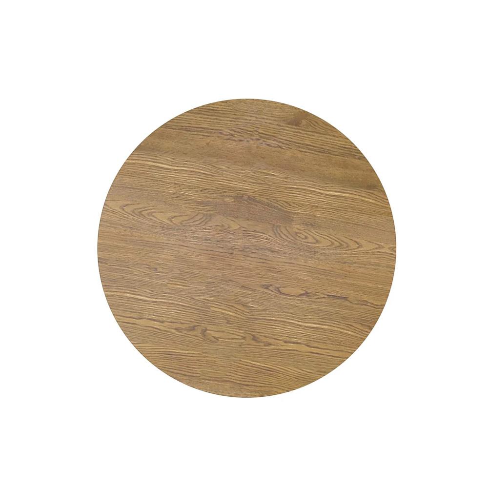 Alpine Furniture - Donte Round Coffee Table, Oak - 6798OAK-65 veiw 3