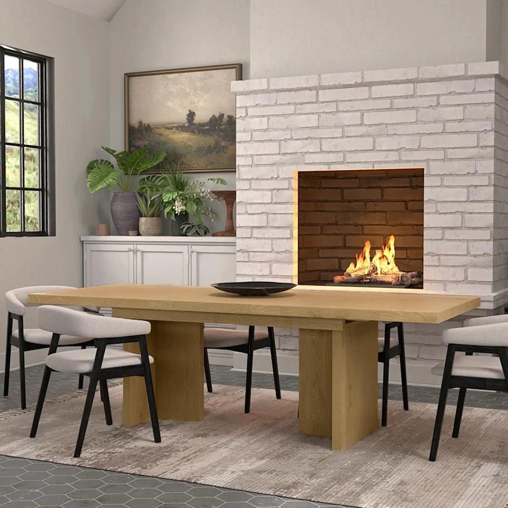 Alpine Furniture - Donte Self Storage Extension Dining Table, Natural - 6798NAT-01 veiw 10