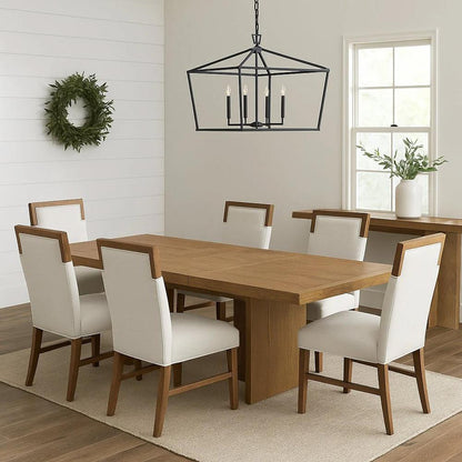 Alpine Furniture - Donte Self Storage Extension Dining Table, Oak - 6798OAK-01 veiw 9