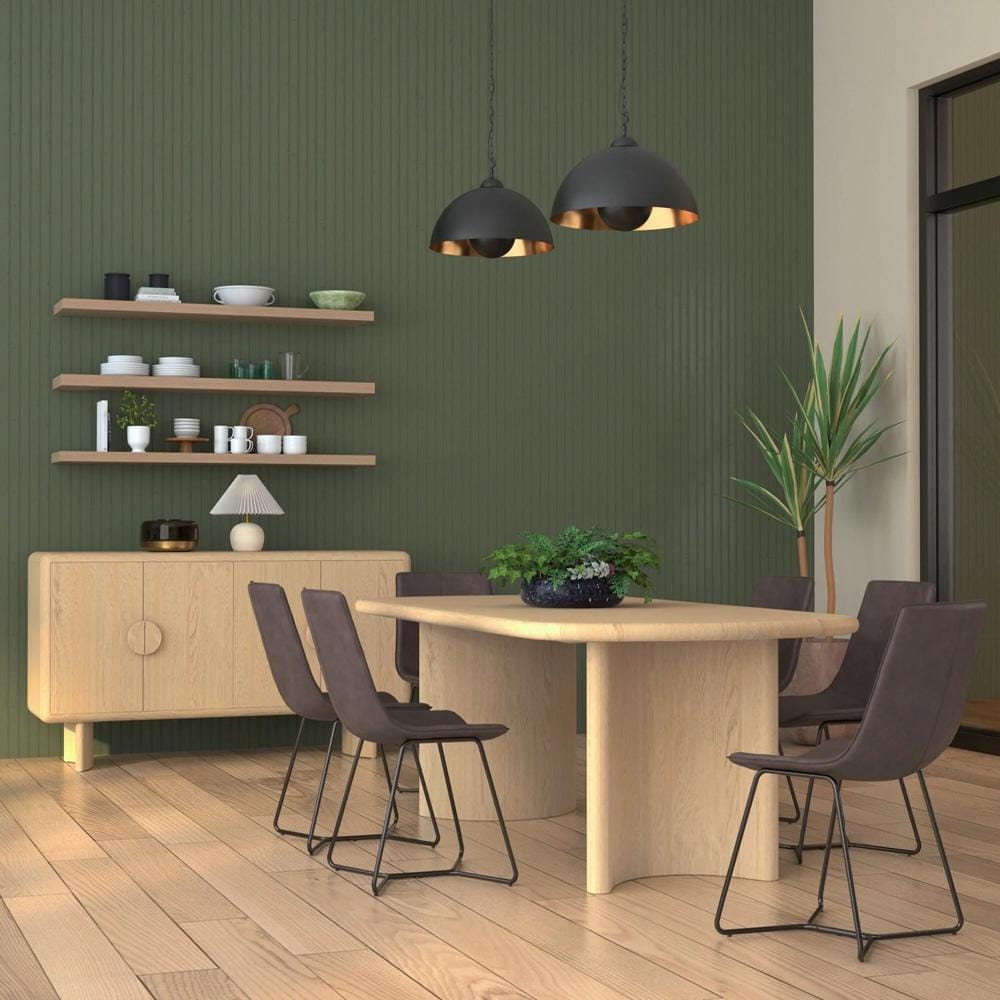 Alpine Furniture - Gabrielle Dining Table, Light Oak - 4225-01 veiw 7