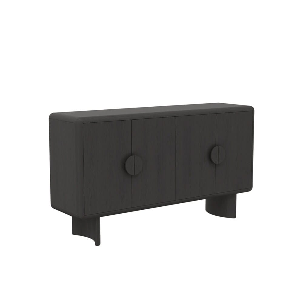 Alpine Furniture - Gabrielle Sideboard, Black - 4225BLK-06 veiw 1