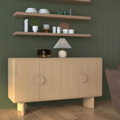 Alpine Furniture - Gabrielle Sideboard, Light Oak - 4225-06 veiw 7