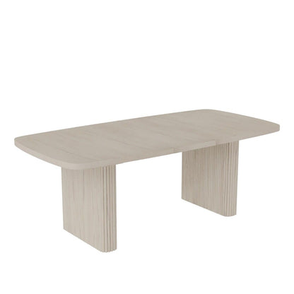 Alpine Furniture - Reba Rectangular Dining Table, White Wash - 5868W-01 veiw 1