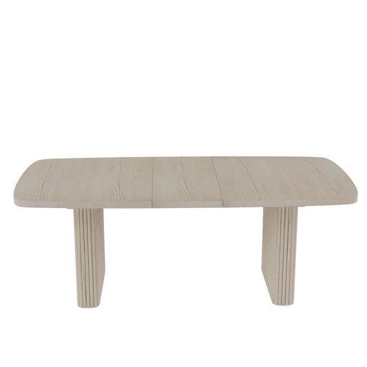 Alpine Furniture - Reba Rectangular Dining Table, White Wash - 5868W-01 veiw 2