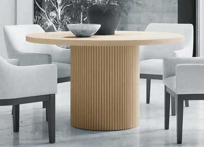Alpine Furniture - Reba Round Dining Table, White Wash - 5868W-25 veiw 1