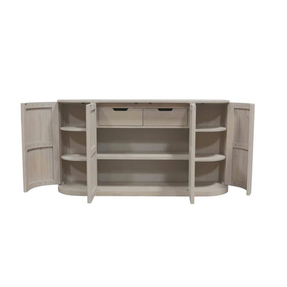 Alpine Furniture - Reba Sideboard, White Wash - 5868W-06 veiw 5
