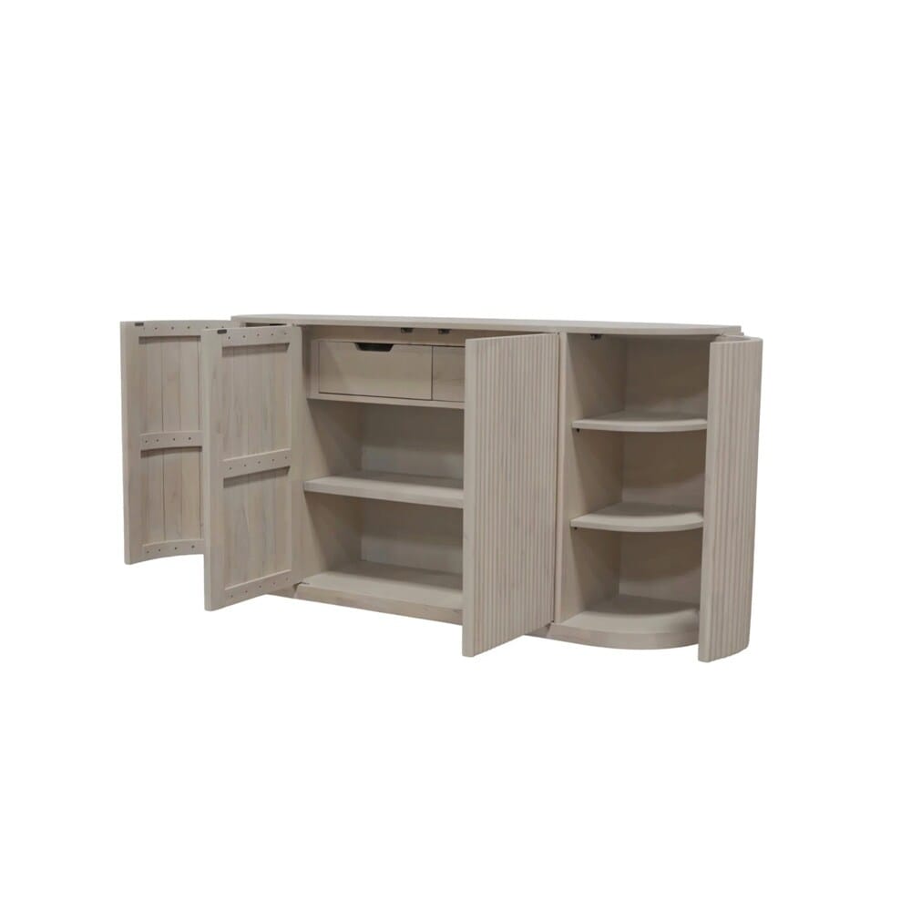 Alpine Furniture - Reba Sideboard, White Wash - 5868W-06 veiw 6