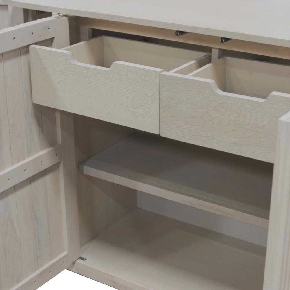 Alpine Furniture - Reba Sideboard, White Wash - 5868W-06 veiw 7