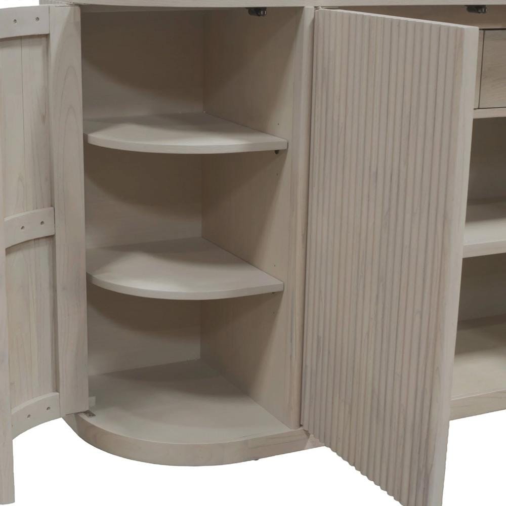 Alpine Furniture - Reba Sideboard, White Wash - 5868W-06 veiw 8