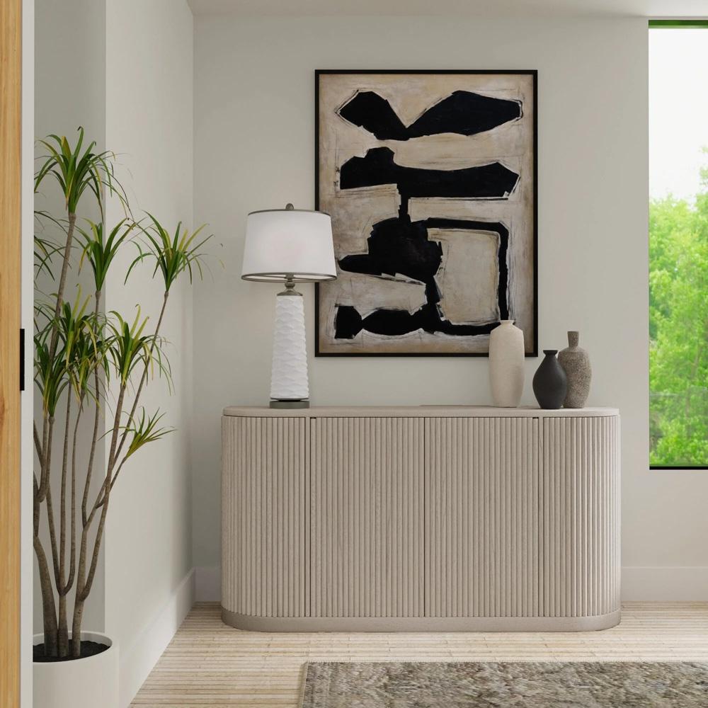 Alpine Furniture - Reba Sideboard, White Wash - 5868W-06 veiw 10