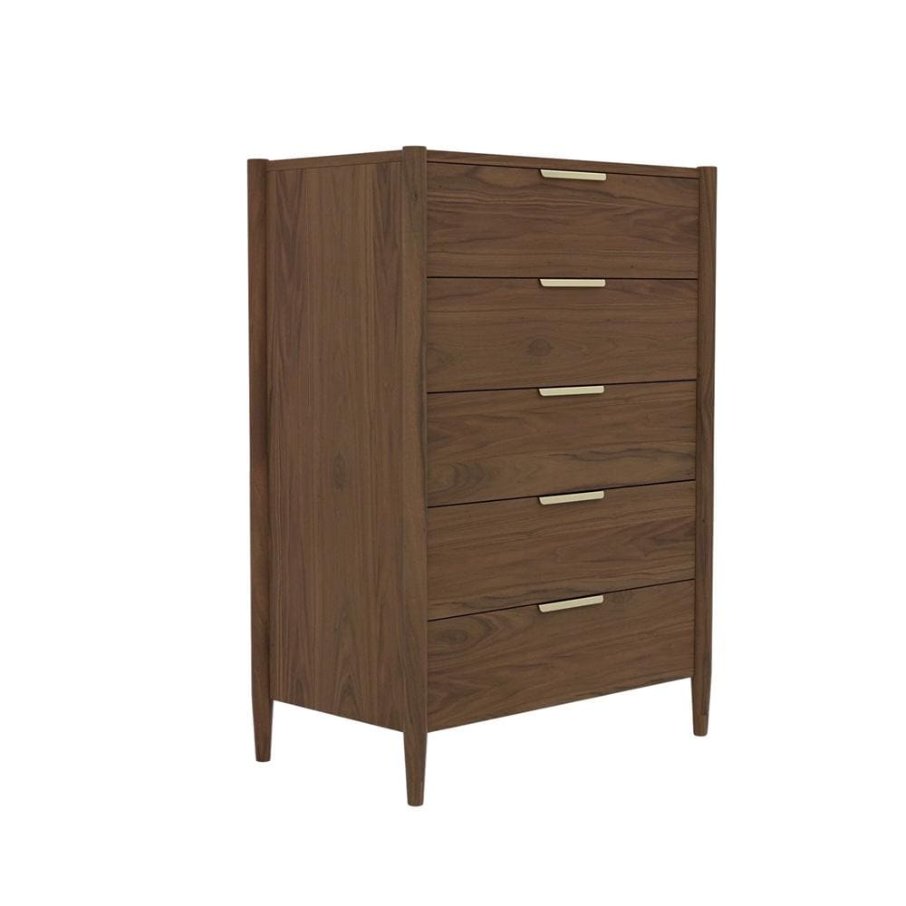 Alpine Furniture - Sinclair Chest, Walnut - 3458WAL-05 veiw 1