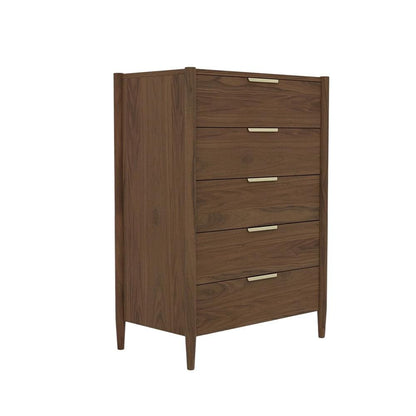 Alpine Furniture - Sinclair Chest, Walnut - 3458WAL-05 veiw 1