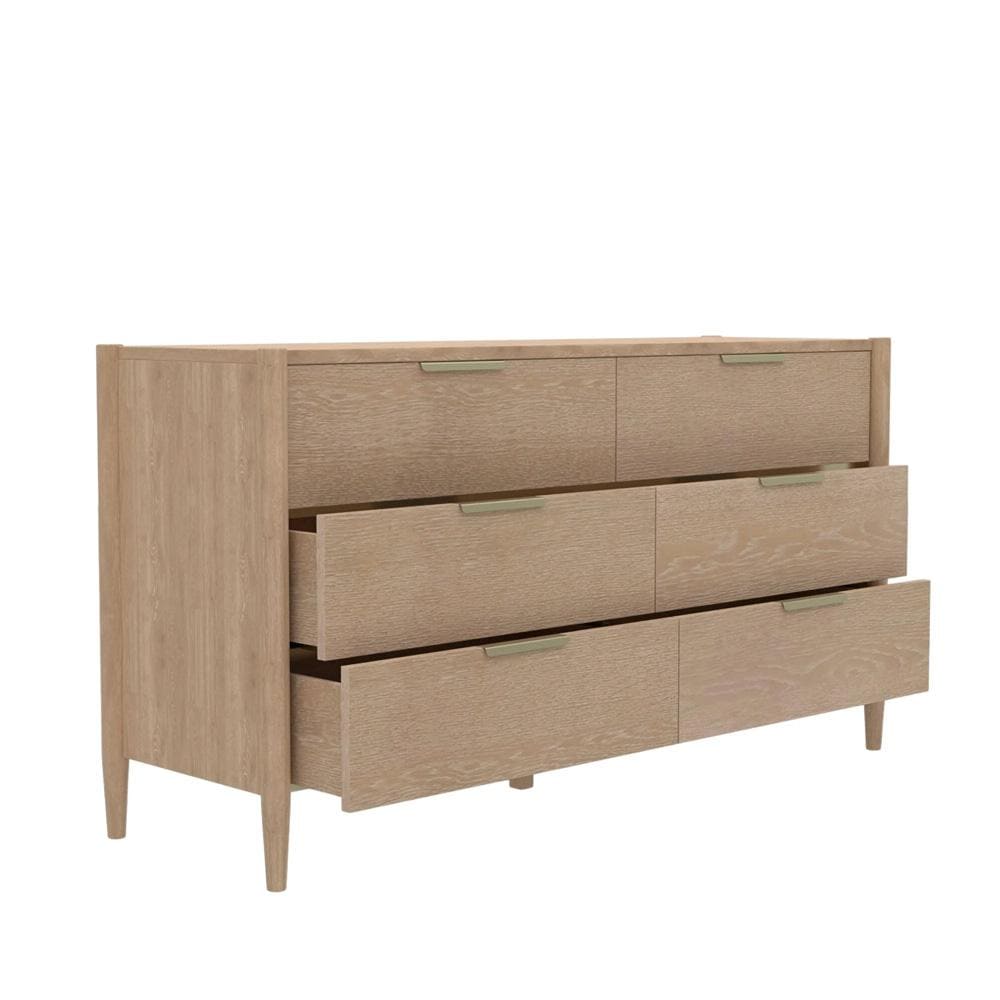 Alpine Furniture - Sinclair Dresser, Natural - 3458NAT-03 veiw 3