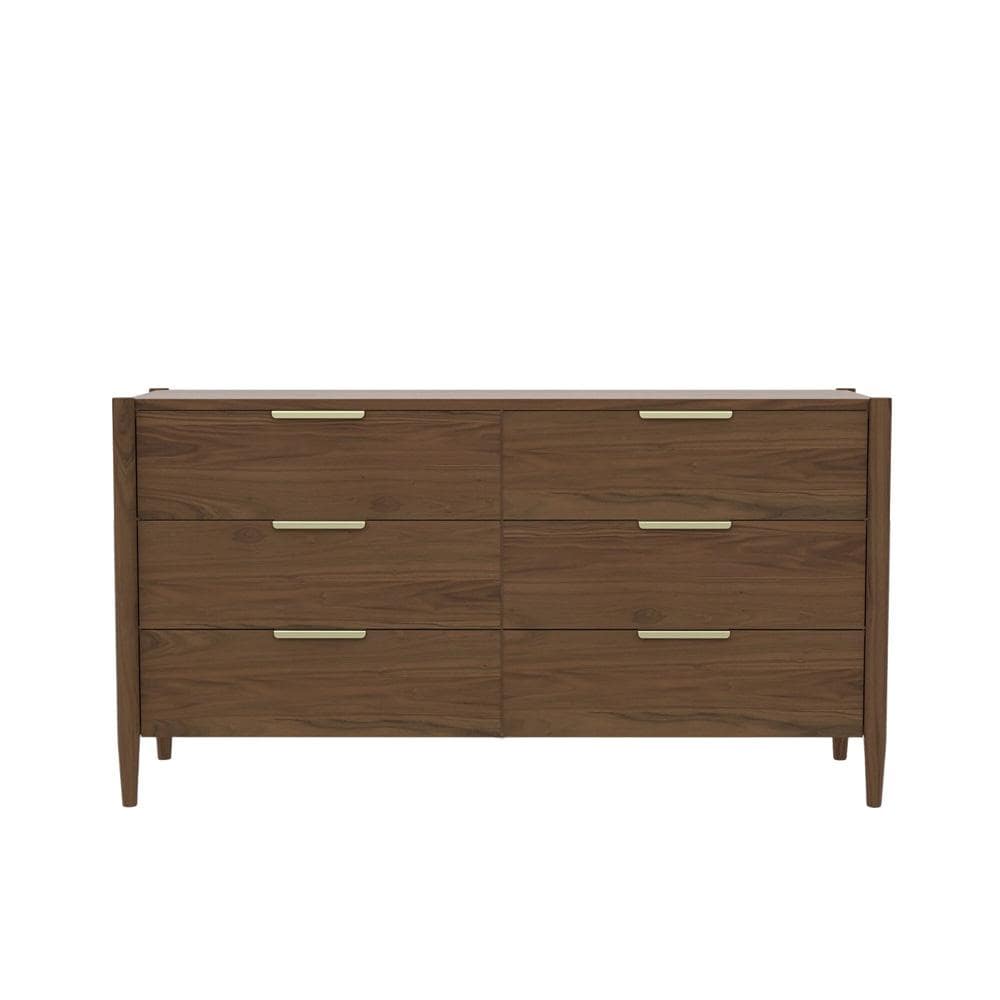 Alpine Furniture - Sinclair Dresser, Walnut - 3458WAL-03 veiw 2