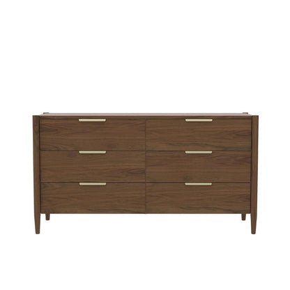Alpine Furniture - Sinclair Dresser, Walnut - 3458WAL-03 veiw 2