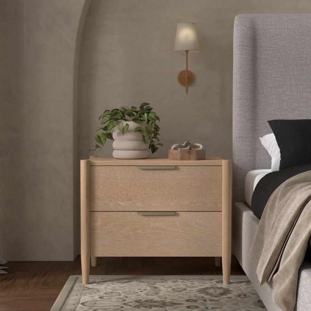Alpine Furniture - Sinclair Nightstand, Natural - 3458NAT-02 veiw 8