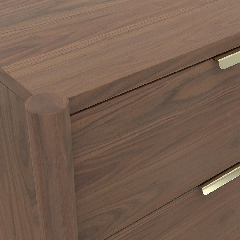 Alpine Furniture - Sinclair Nightstand, Walnut - 3458WAL-02 veiw 6