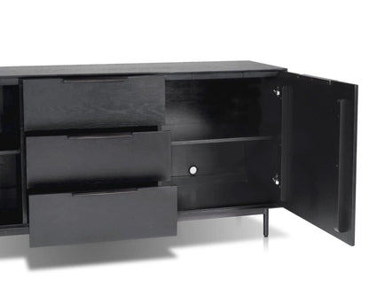 Origins by Alpine - Akira Sideboard, Black - 2400BLK-64 veiw 4
