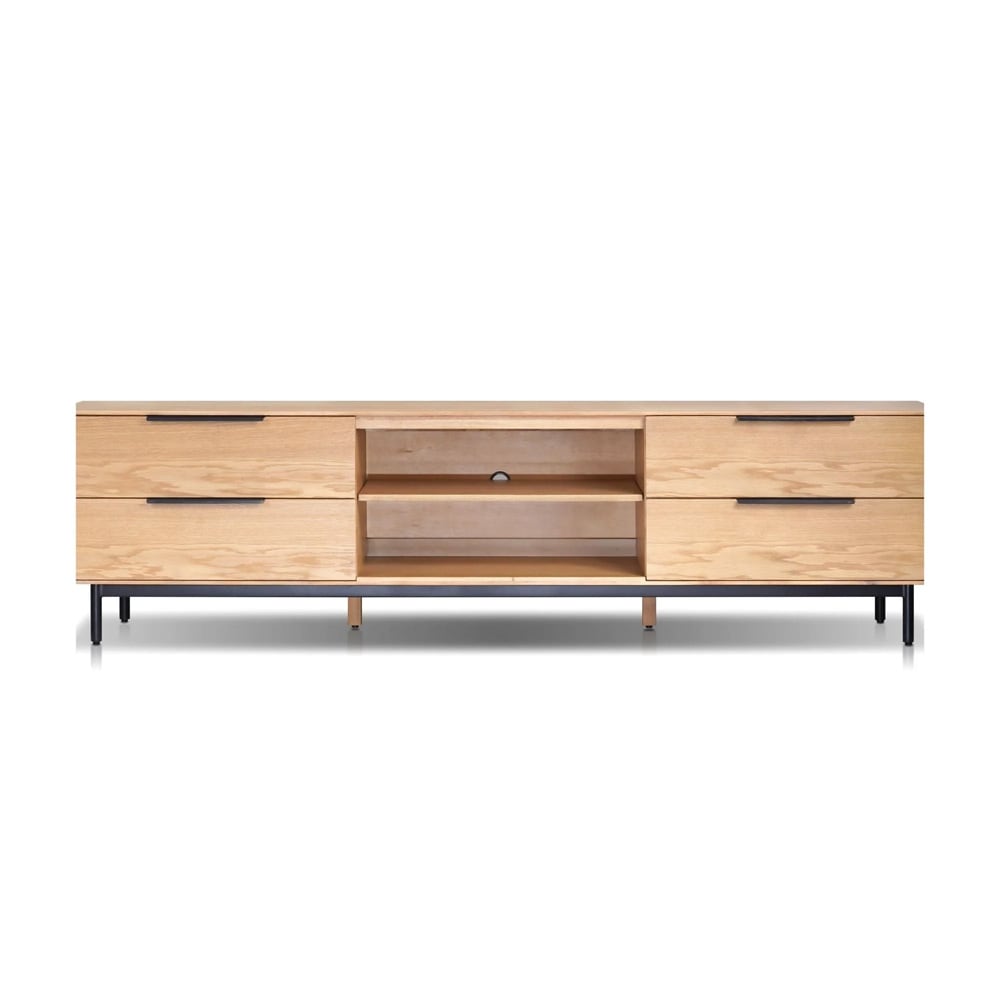 Origins by Alpine - Akira TV Console, Light Oak - 2400-10 veiw 2
