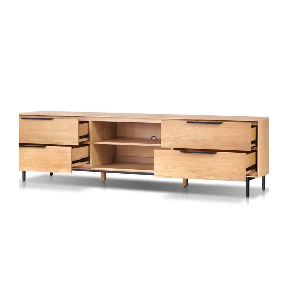 Origins by Alpine - Akira TV Console, Light Oak - 2400-10 veiw 3