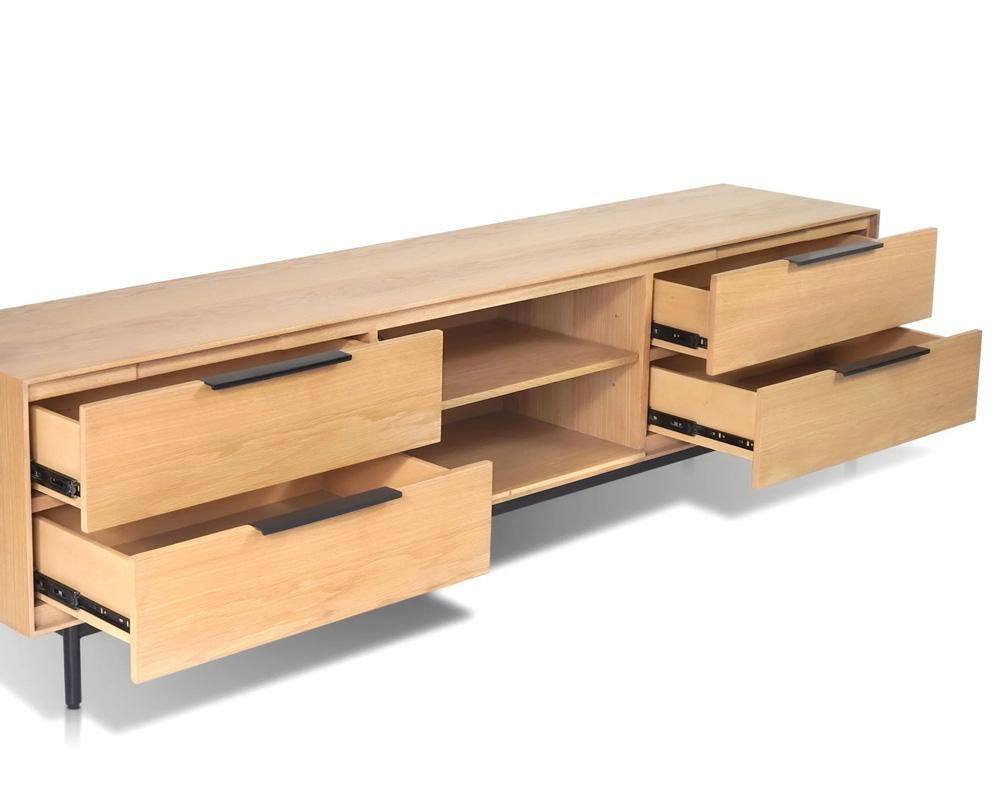 Origins by Alpine - Akira TV Console, Light Oak - 2400-10 veiw 4