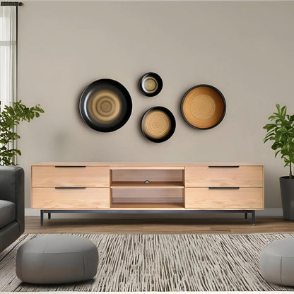 Origins by Alpine - Akira TV Console, Light Oak - 2400-10 veiw 5