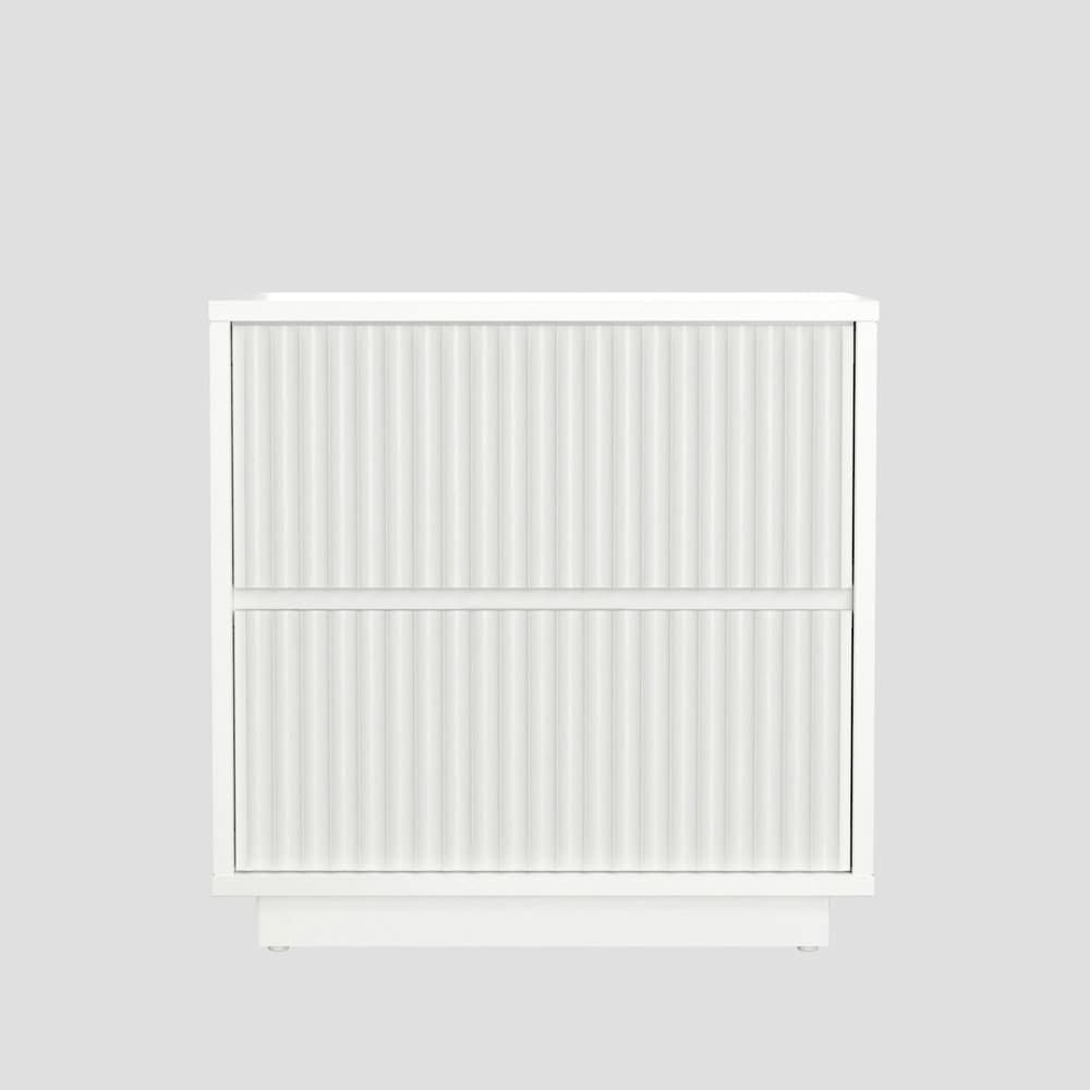 Origins by Alpine - Blanca Nightstand, White - 8500-02 veiw 2