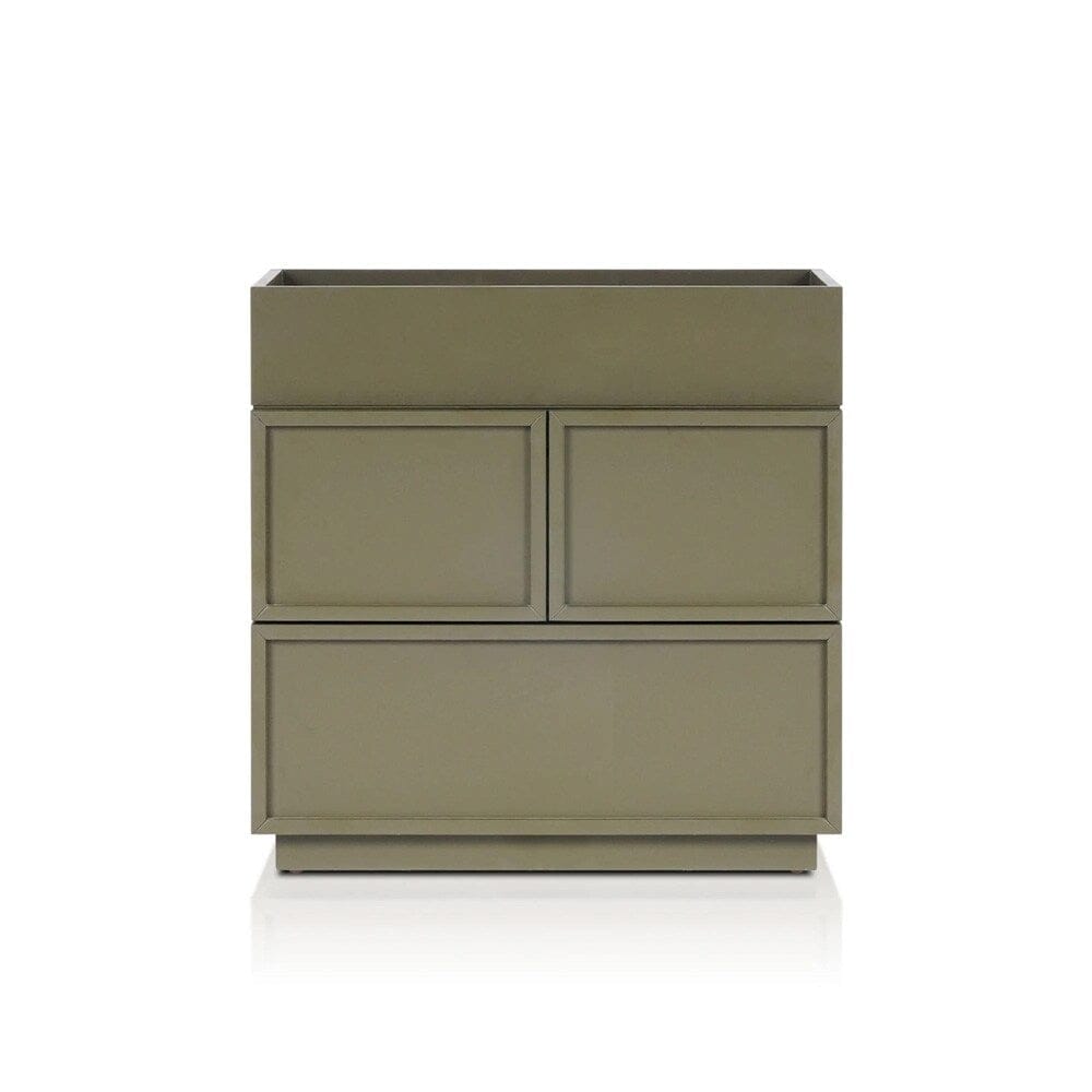 Origins by Alpine - Luca Nightstand, Olive Green - NS-31GRN veiw 2