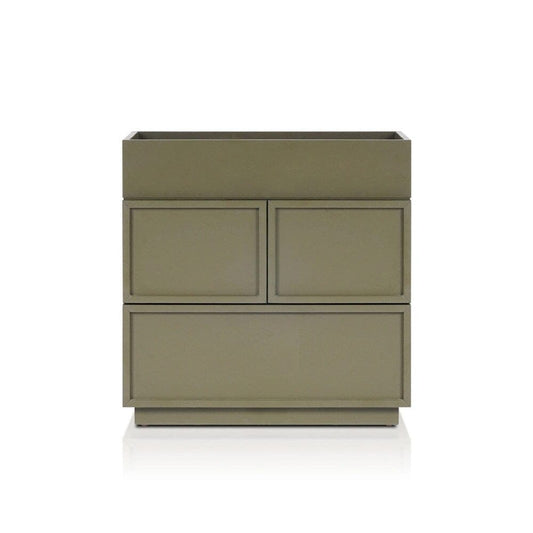 Origins by Alpine - Luca Nightstand, Olive Green - NS-31GRN veiw 2