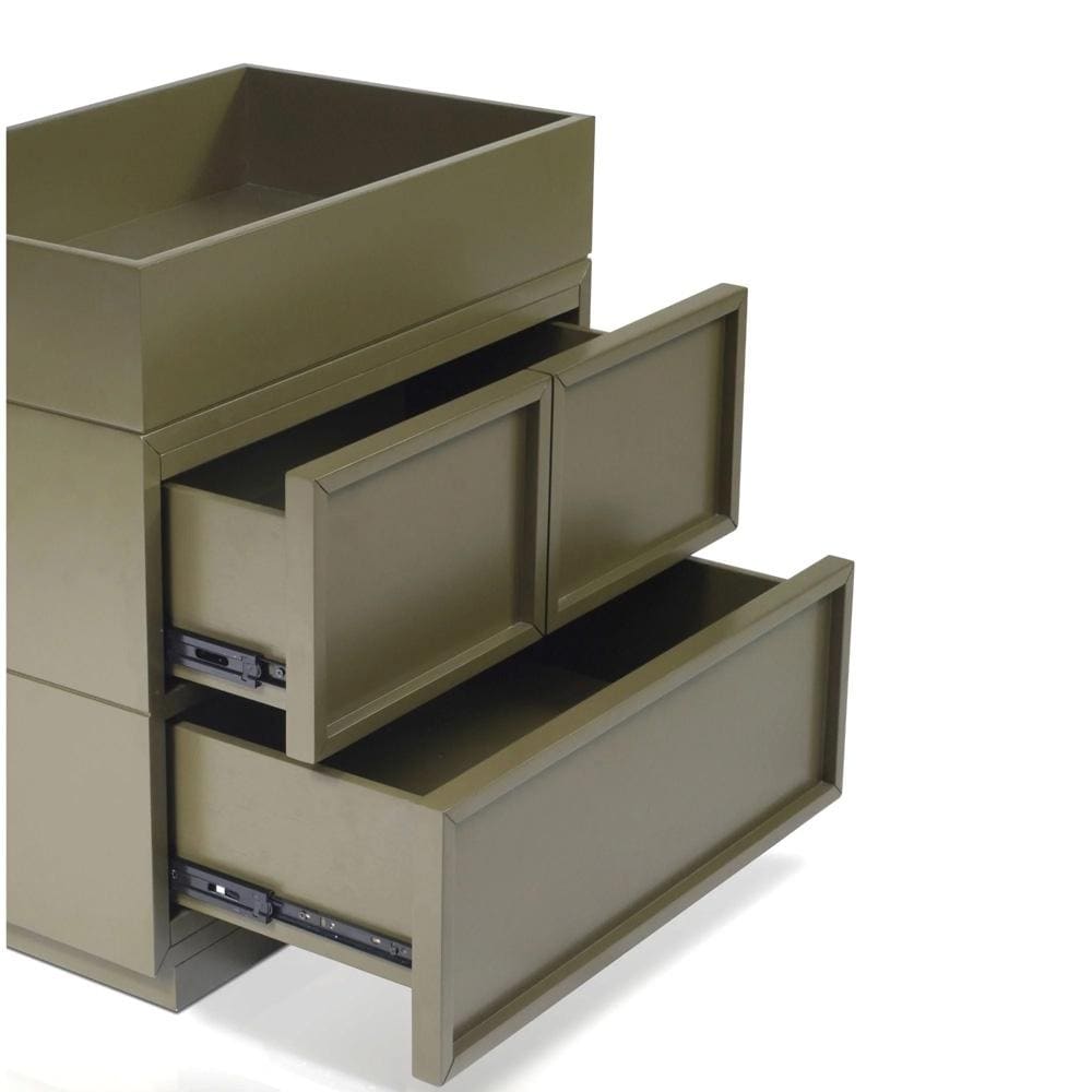 Origins by Alpine - Luca Nightstand, Olive Green - NS-31GRN veiw 4