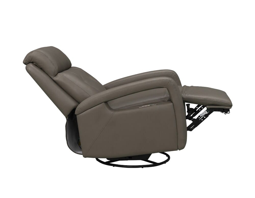 BarcaLounger - Gilbert Power Swivel Glider Recliner w/Power Head Rest & Power Lumbar in Lynn Smokey Gray - 8PHL1483373893 veiw 3