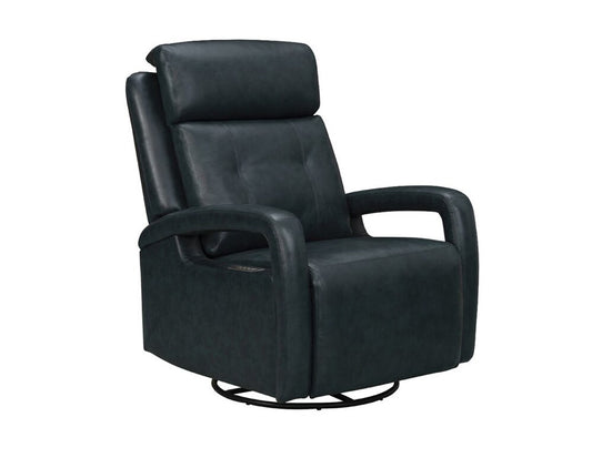 BarcaLounger - Gilbert Power Swivel Glider Recliner w/Power Head Rest & Power Lumbar in Traci Midnight Blue - 8PHL1483374247 veiw 1