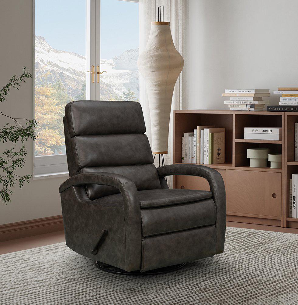 BarcaLounger - Nick Recliner Swivel Glider in Ryegate Gray - 81484370692 veiw 6