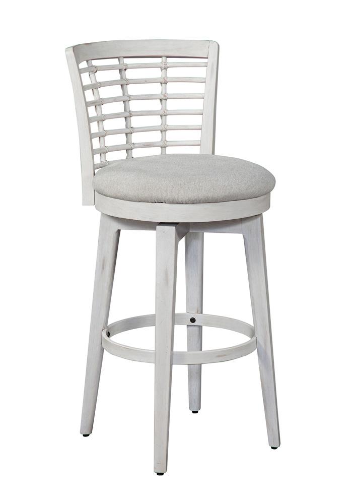 American Woodcrafters - Beach Comber Bar Height Swivel Stool - Weathered White - D-8510-345-30F veiw 1